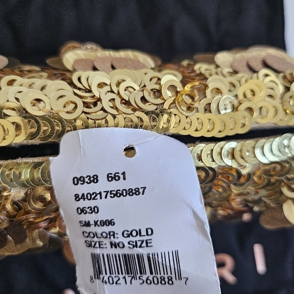 New Simitri Gold Disco Clutch Handbag/Crossbody Metal Chain Handbag NWT - Picture 13 of 13